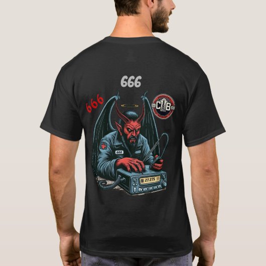 Tシャツ666アートワーク Tシャツ (裏面)