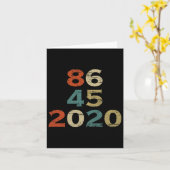 Tシャツ86 45 2020おもしろいアンチ – トランプバイデン氏・ハリス カード (黄色い花)