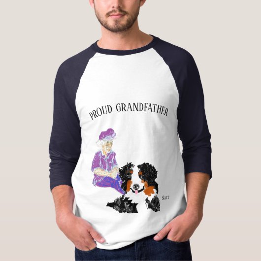 Tシャツ：おじいさん Tシャツ (正面)