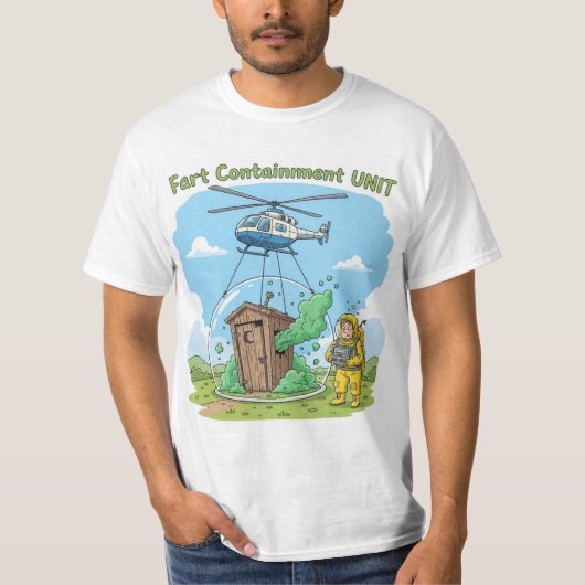 Tシャツ おなら 封じ込め ユニット バージョン1 (正面)
