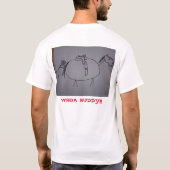 Tシャツ、おもしろいな農場のアニメーション Tシャツ (裏面)