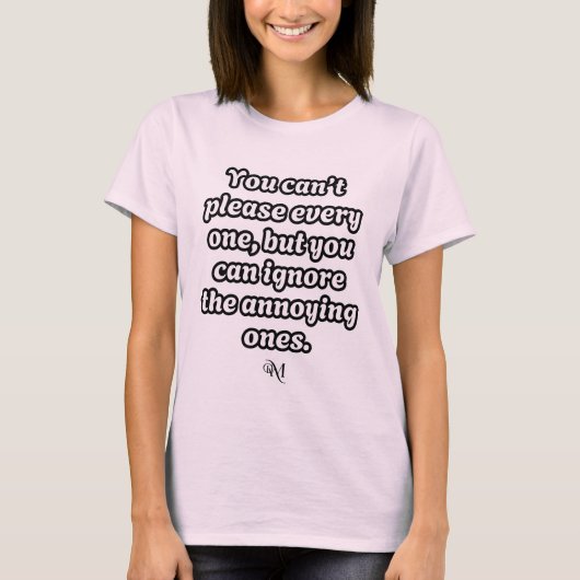 Tシャツ:お一人様お気に入り(ピンク) Tシャツ (正面)