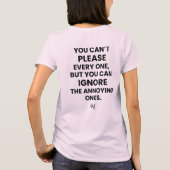 Tシャツ:お一人様お気に入り(ピンク) Tシャツ (裏面)
