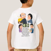 Tシャツ、お金も関係もない、友達もない Tシャツ (裏面)