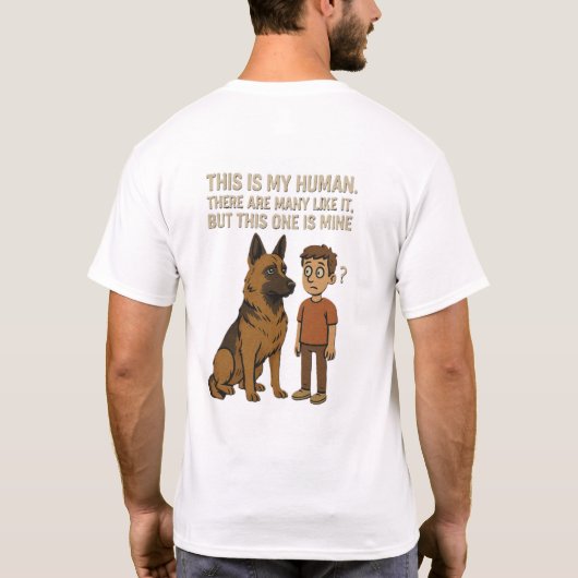 Tシャツ これは私の飼い主です  (裏面)