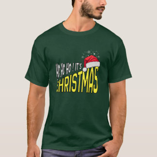 Tシャツ：やった！クリスマスだ (緑) Tシャツ