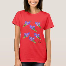 Tシャツ:アイリスフラワー