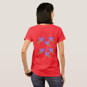 Tシャツ:アイリスフラワー Tシャツ (裏面フル)