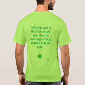 Tシャツ: アイルランドの乾杯 Tシャツ (裏面)