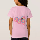 Tシャツ：アクション中のフットボール Tシャツ (裏面)