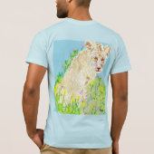 Tシャツ:アフリカライオン Tシャツ (裏面)