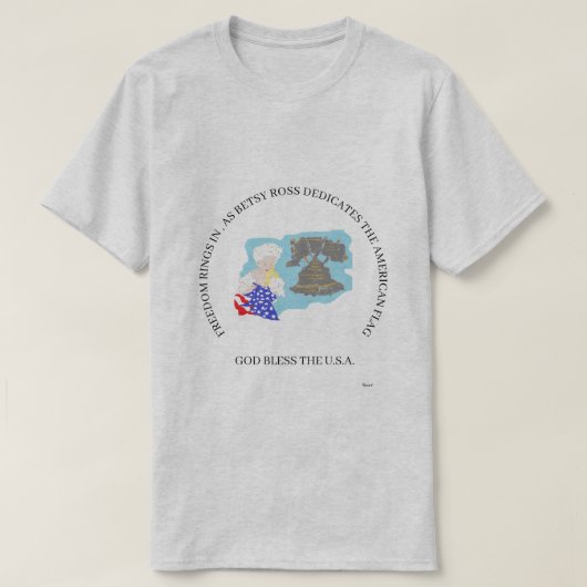 Tシャツ:アメリカを祝福 Tシャツ (デザイン正面)