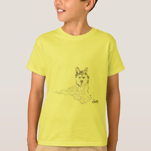 Tシャツ:アラスカン・ハスキー Tシャツ (正面)