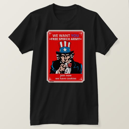 tシャツ「アンクル・サム」 tシャツ (デザイン正面)