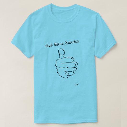 Tシャツ:ア素晴らしメリカ人 Tシャツ (デザイン正面)