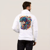 Tシャツ – イラストレーションドラゴン (裏面フル)