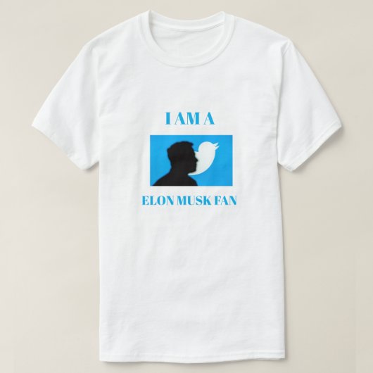 Tシャツ イーロン・マスク ファン (デザイン正面)