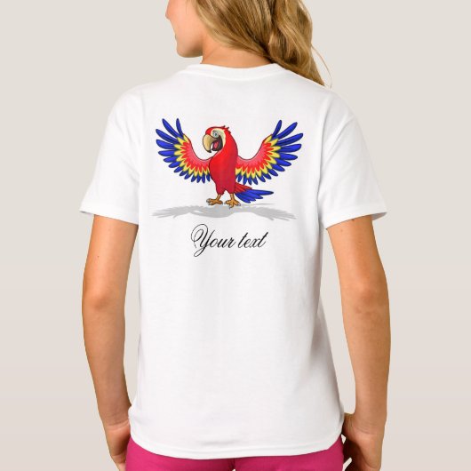 Tシャツ – オウム (裏面)