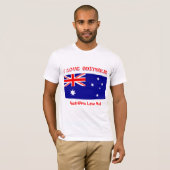 Tシャツ オーストラリア大好き!オージーが愛する私 (正面フル)