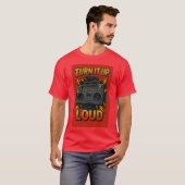 Tシャツ-カセットテーププレーヤー 80年代 Tシャツ (正面フル)
