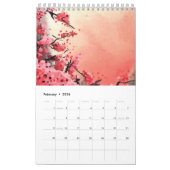 Tシャツ カレンダー (2月 2026)