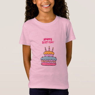 Tシャツ、キッズシャツ、誕生日ガールシャツ Tシャツ