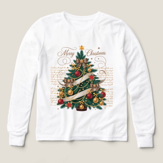 Tシャツ キッズ メリークリスマス (デザイン正面)