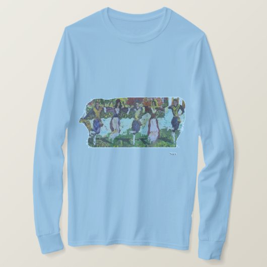 Tシャツ：ギリシャ踊り Tシャツ (デザイン正面)