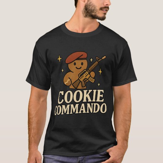 Tシャツ クッキーコマンドー - 赤いベレー帽エディション (正面)