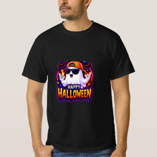 Tシャツ クールな幽霊 ハッピーハロウィンシャツ