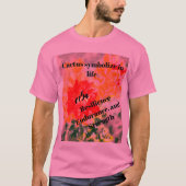 Tシャツ:サボテンの花 Tシャツ (正面)