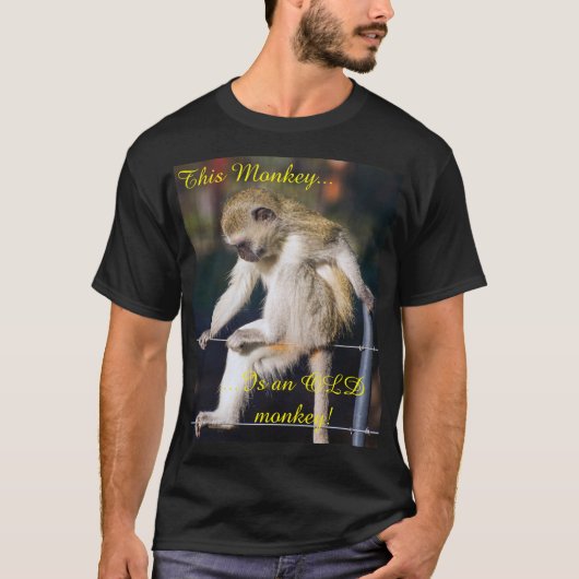 Tシャツ(サルとスローガン) Tシャツ (正面)