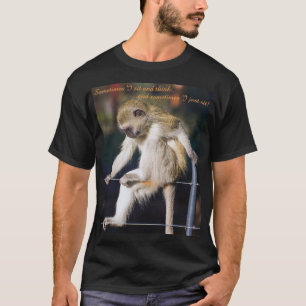 Tシャツ(サルとスローガン) Tシャツ