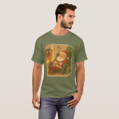 Tシャツ サンタのくつろぎクリスマス昼寝 (正面フル)