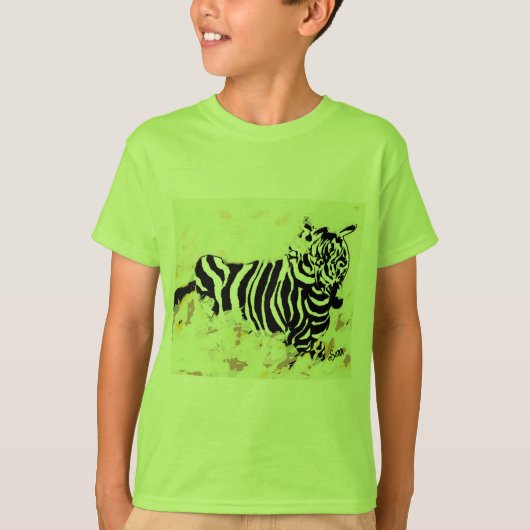 Tシャツ:シマウマの自由 Tシャツ (正面)