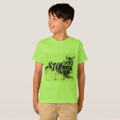 Tシャツ:シマウマの自由 Tシャツ (正面フル)