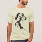 Tシャツ：シーズー（犬）子犬の恋 Tシャツ (正面)