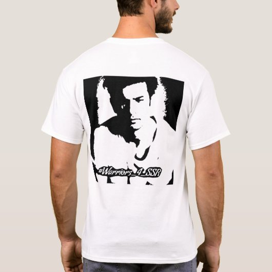 Tシャツ·ジャスティス4 SSR Shusant Rajput Tシャツ (裏面)