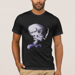 Tシャツ – スカル付きタバコ