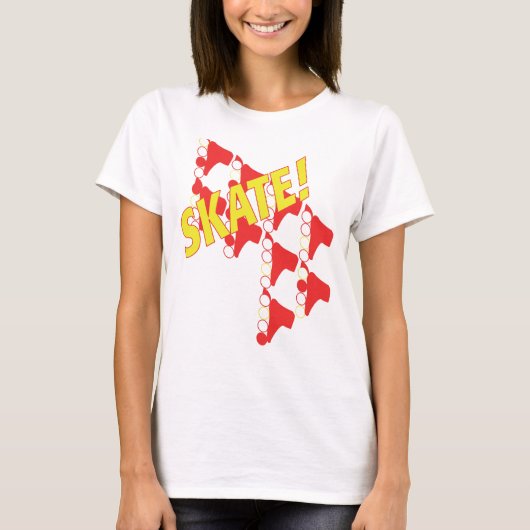 Tシャツ: "スケートすべて! " Tシャツ (正面)
