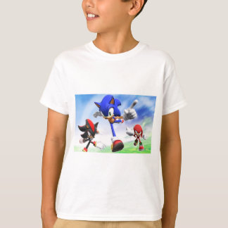 Tシャツ。スタイル：キッズベーシックTシャツSonic Tシャツ