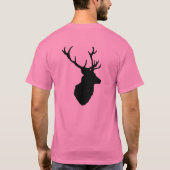 Tシャツ「スタグナイト」。スタグヘッドオン反転デザイン Tシャツ (裏面)