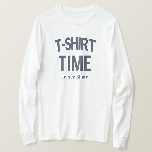 Tシャツ タイム Jersey Shore (デザイン正面)