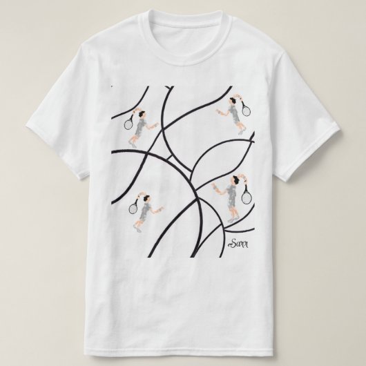 Tシャツ:テニスなんてどうでしょう。 Tシャツ (デザイン正面)