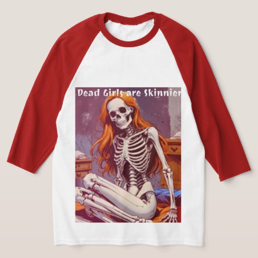 Tシャツ，トップス，長袖，スカル Tシャツ (レイダウン)