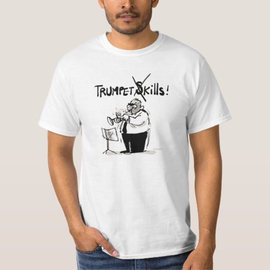 Tシャツ: "トランペット技術"の Tシャツ (正面)