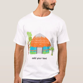 Tシャツ   ハウス ウォールアート | 小さな隠れ家 
