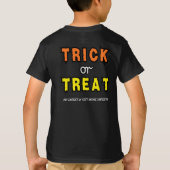Tシャツ:ハロウィンのお菓子 #10 Tシャツ (裏面)