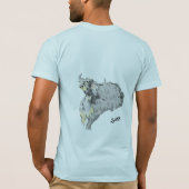 Tシャツ：バッファロー Tシャツ (裏面)