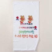 Tシャツ ビーチタオル (正面)